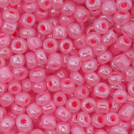 Бисер, (стекло), 11/0, упак./20 гр., Astra&Craft (145 св.розовый/жемчужный)