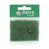 Бисер, (стекло), 11/0, упак./20 гр., Astra&Craft (27B зеленый/прозр.серебрист.центр(круг.отв.))