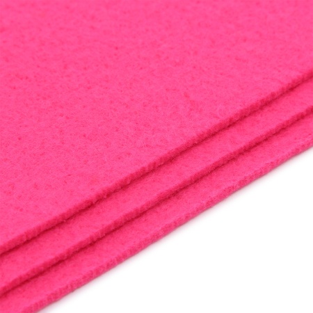 Фетр листовой мягкий, 3.0мм, 20х30см, 3шт/упак Astra&Craft (AF814 ярко-розовый)