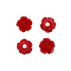 LR15-4627 Декор для рукоделия 'Роза', красный, 4 шт/упак