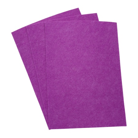 Фетр листовой жесткий, 3.0мм, 20х30см, 3шт/упак Astra&Craft (AF880 фиолетовый)