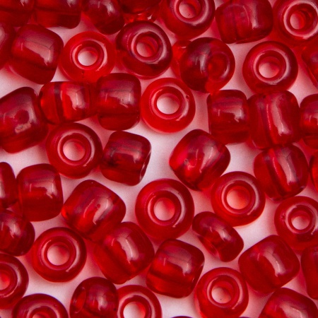 Бисер Astra&Craft 6/0, 15г (5B бордовый/прозрачный)