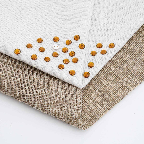 Стразы пришивные, акриловые, 6,5мм, 25шт/упак (круглые) Astra&Craft (13 медный)