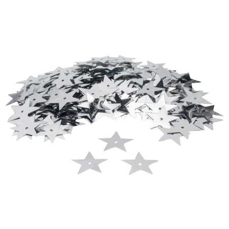 Пайетки 'звездочки', 20 мм, упак./10 гр., Astra&Craft (1 серебро)