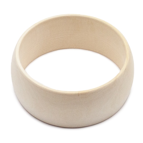 005 Деревянная заготовка Браслет выпуклый 30 * d 75мм, внут. d 65мм