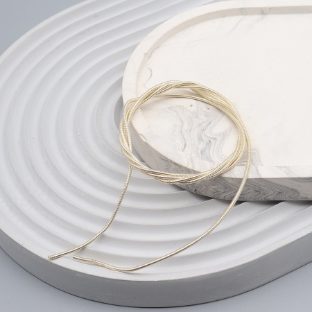 КЖ003НН12 Канитель жесткая Светлое золото 1,2 мм 5 гр +/- 0,1 гр.