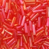 Стеклярус Astra&Craft 5мм, 15г (165 красный/прозрачный, радужный)