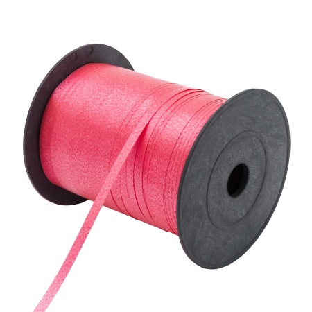 Лента упаковочная (для шаров и подарков) 5мм*250м/бобина (красный)