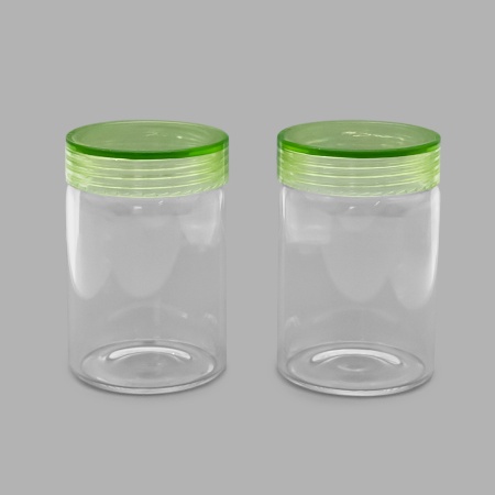 AR1344 Бутылочка стеклянная с цветной крышечкой 5,5*8см, 2шт/упак