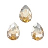 АЦ016НН1318 Хрустальные стразы в цапах формы 'капля', шампанское 13х18, 3 шт