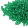 2004 Бусины пластиковые, полупроз., цветные, круглые, 4мм, 20гр, 600(+/-20)шт/упак, Astra&Craft (AD053 изумрудный)