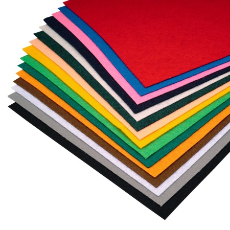 Фетр листовой мягкий ассорти, 1.0мм, 20х30см, 15шт/упак Astra&Craft