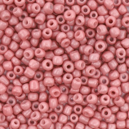 Бисер, (стекло), 11/0, упак./20 гр., Astra&Craft (M923 розовый/непрозрачный, матовый)