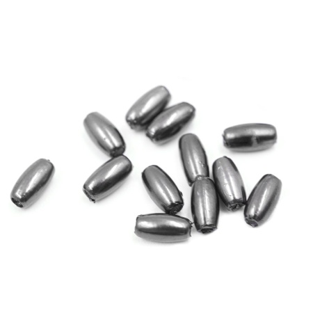 4AR293/294 Бусины пластиковые, 'жемчуг', цветные, рис, 3*6мм, 15гр, Astra&Craft (J527 темно-серый)