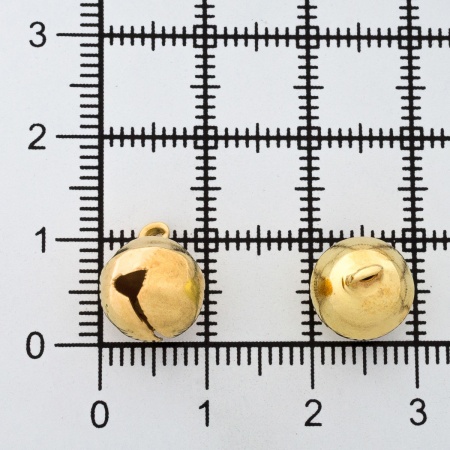 Бубенчики для рукоделия 10 мм, 10 шт Astra&Craft (золото)