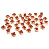 4AR169/176 Хрустальные стразы в цапах/золото, 6мм, 40шт/упак, Astra&Craft (11 красный)