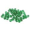 2024 Бусины пластиковые, акрил, прозрач. в цвете, граненые круглые, 10мм, 25гр, Astra&Craft (59 темно-зеленый)