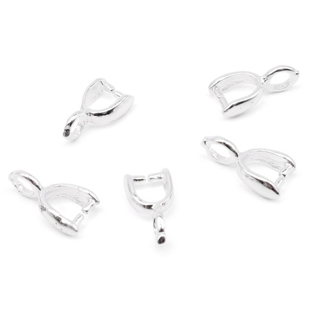 Держатель для кулона 9*5мм, уп. 5шт Astra&Craft (MH.111943-2 серебро)