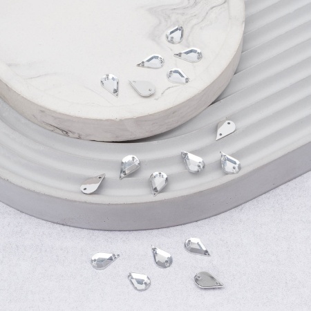 Стразы пришивные, акриловые, 6*10мм, 18шт/упак (слеза) Astra&Craft (N38 прозрачный)