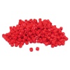 2141 Бусины пластиковые, цилиндр, 5*6мм, 50гр Astra&Craft (006 красный)