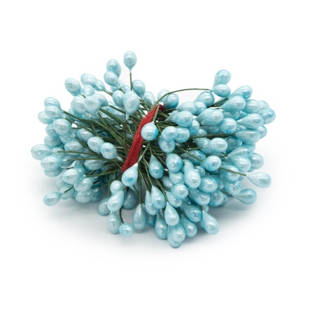 AR561 Тычинки для искусственных цветов 0,5*6см (вес 50гр +/-3 гр) 125шт/упак (14 голубой)