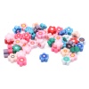 ZZ1327 Бусины из полимерной глины 'Цветочный микс', 50шт/упак, Astra&Craft