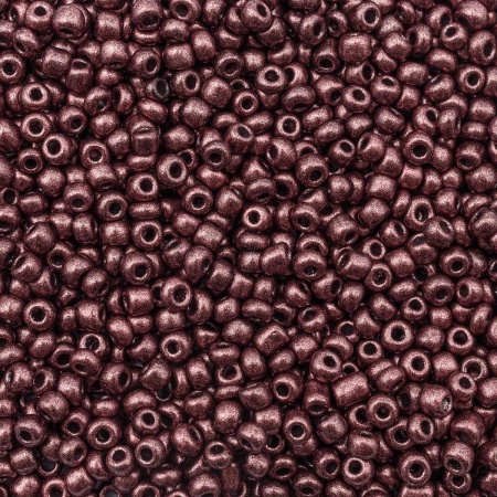 Бисер, (стекло), 11/0, упак./20 гр., Astra&Craft (М904 коричневый/непрозрачный, матовый)