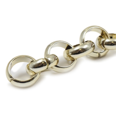 7038 Цепь, 10см, размер звена 24х24мм (золото)