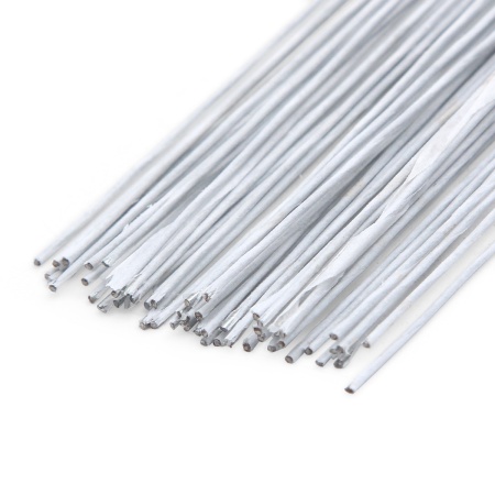 Проволока флористическая, бумажная оплетка, 0,8 мм*60 см, 50 шт. (+/-3 шт.), Astra&Craft (белый)