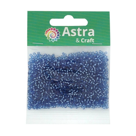Бисер, (стекло), 11/0, упак./20 гр., Astra&Craft (26 св.синий)