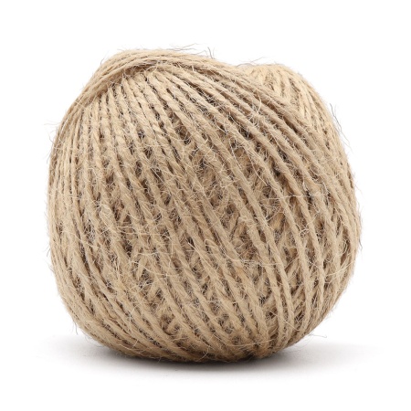 76287 Шпагат джутовый 2-х ниточный 560 текс, кач. СВ, 0,6 мм*100 м, 50 гр (+/- 5 гр), цв. натуральный