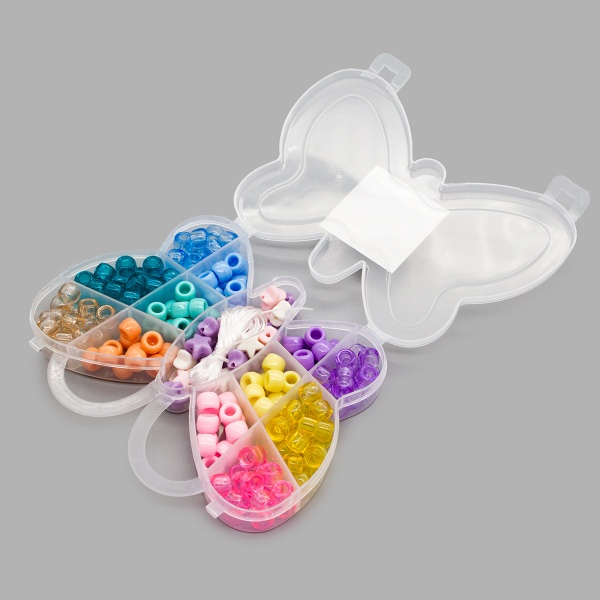 5024151 Набор бусин с эластичным шнуром 'Бабочка', Astra&Craft