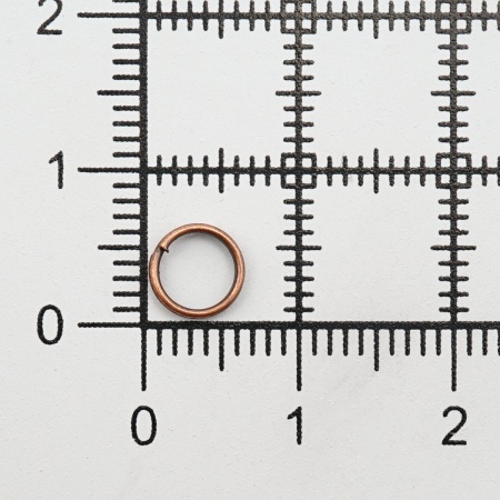 4AR253/254 Кольцо соединительное двойное, 6мм, 50шт/упак, Astra&Craft (Медь)