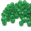 2008 Бусины пластиковые, полупроз., цветные, круглые, 8мм, 20гр, 70(+/-5)шт/упак, Astra&Craft (AD053 изумрудный)