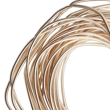 КА003НН1 Канитель гладкая Светлое золото 1 мм 5 грамм +/- 1 гр.