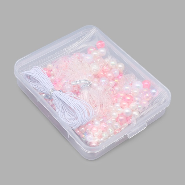 Набор бусин для рукоделия, творчества, микс, Astra&Craft (розовый)