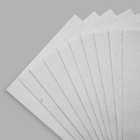 Фетр листовой мягкий, 1.0мм, 20х30см, 10 шт/упак Astra&Craft (AF827 белый)