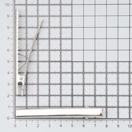 4AR078 Основа для заколки крокодил, 7,5 (+/-0,2)см, 2 шт/упак, Astra&Craft