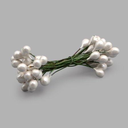 AR561 Тычинки для искусственных цветов 0,5*6см, вес 10гр. (13 белый)