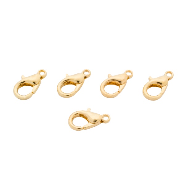 Замок карабин для бус, 10*5мм, уп. 5шт Astra&Craft (MH.11195-1 золото)