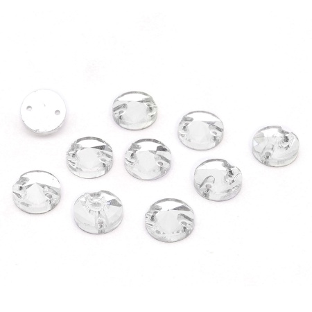 4AR179/180/181 Хрустальные стразы пришивные круглые 10мм, 10шт/упак Astra&Craft (CY001 прозрачный)