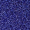 Бисер, (стекло), 11/0, упак./20 гр., Astra&Craft (128 синий/непрозр.глянцевый)