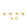 4AR217 Замок для бус кнопка, 5шт/упак, Astra&Craft (Золото)
