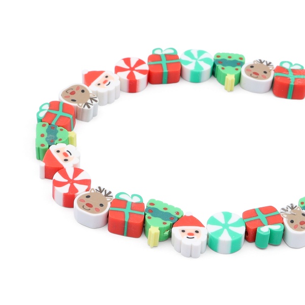 ZZ1360 Бусины из полимерной глины 'Новогодние карамельки', 300шт/упак, Astra&Craft