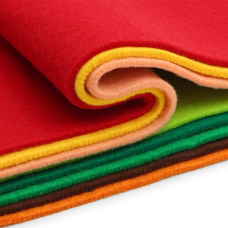 Фетр листовой мягкий ассорти, 3.0мм, 20х30см, 8шт/упак Astra&Craft (6)