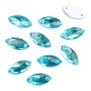 МИ006НН715 Хрустальные стразы миндаль голубой (без покрытия) 7*15мм, 10шт/упак Astra&Craft