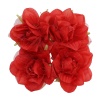 MH1-249 Набор декоративных цветов D=5,5*2,5см, 4шт, Astra&Craft (TA001 красный)