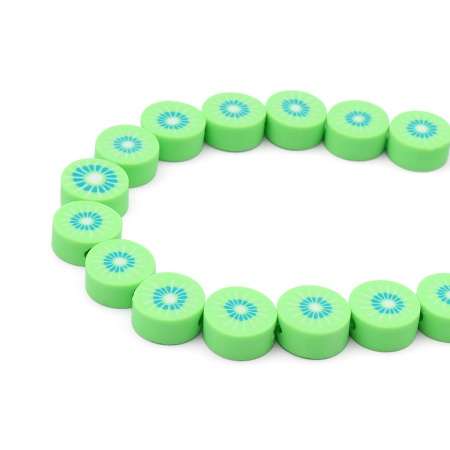 ZZ1420 Бусины из полимерной глины 'Киви', 50 (+/- 3)шт/упак, Astra&Craft