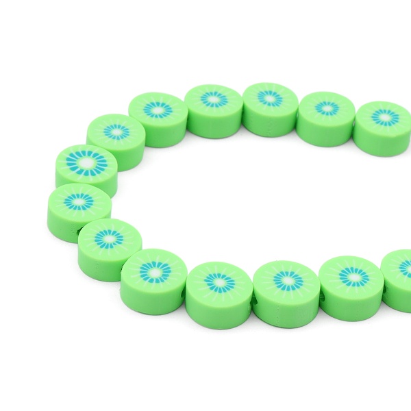 ZZ1420 Бусины из полимерной глины 'Киви', 50 (+/- 3)шт/упак, Astra&Craft