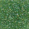 Бисер, (стекло), 11/0, упак./20 гр., Astra&Craft (179А св. зеленый/прозрачный,радужный)